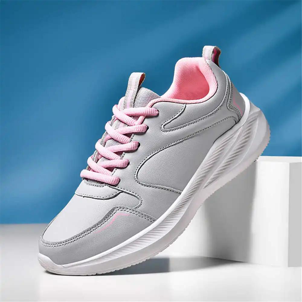 Шнуровка Противоскользящие Синие Женские Кроссовки Балетки Роскошный Бренд Женская Обувь Белые Ботинки Женские Спорт Развлечения В Предложениях