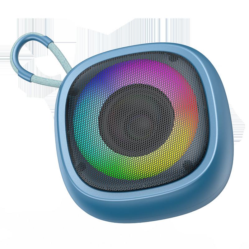 1 шт. Bluetooth-динамик, беспроводной портативный, для помещений и улицы, высокая громкость, маленький размер, RGB-подсветка