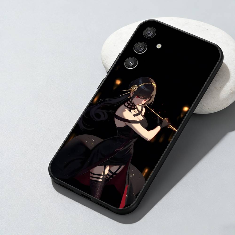 Waifu Y-YOR Killer Spy Family Phone Case For Samsung Galaxy A73,A72,A71,A70,A52,A51 Others Soft Black Cover