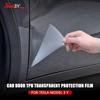 For Tesla Model 3 Y 2017-2023 Front Rear Door TPU Transparent Protective Film Invisible Car Charge Port Anti-Scratch Film