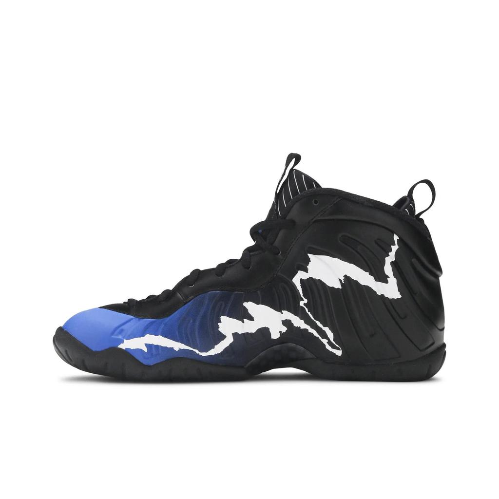 Nike Little Posite One Grade School '1996 All-Star Game' (Unisex) Black / White / Game Royal Kids' Basketball Shoes 644791 013