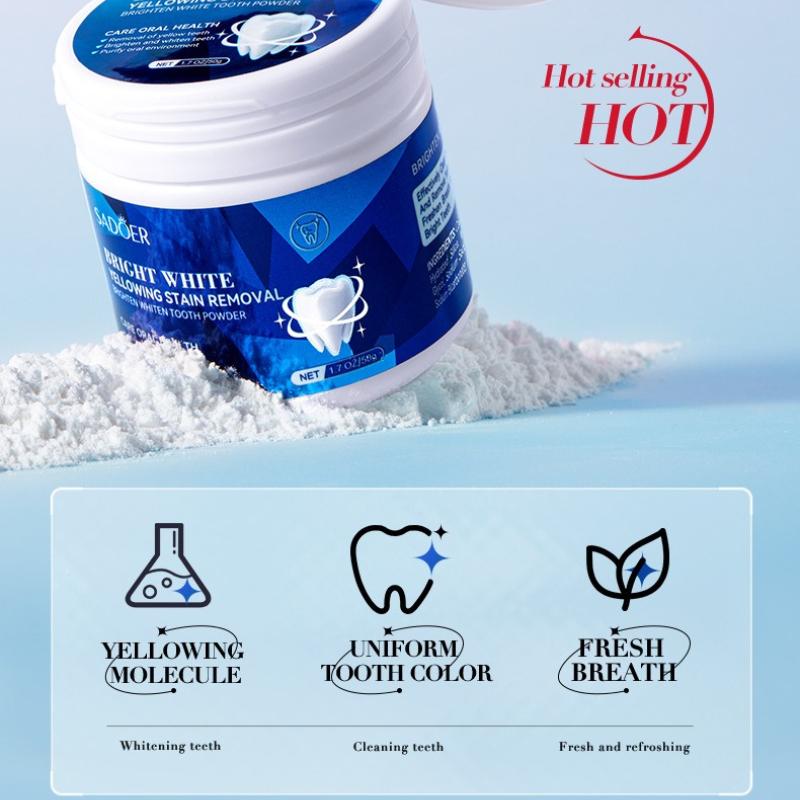 Tooth Powder 50g SADOER Clean Tooth Stains Care Gums Fresh Oral Care