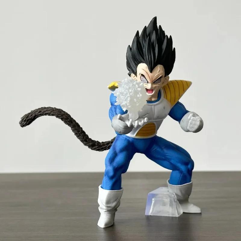 17 см Аниме Dragon Ball Z Преобразованный Веджета Обезьяна Статуя с Искусственной Луной ПВХ Фигурка Действия Коллекционная Модель Украшения