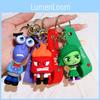 Adorable 2024 Movie Inside Out Keychain With Cute Amy Bobby Dr. Sadness Silicone Keyring For Men And Women