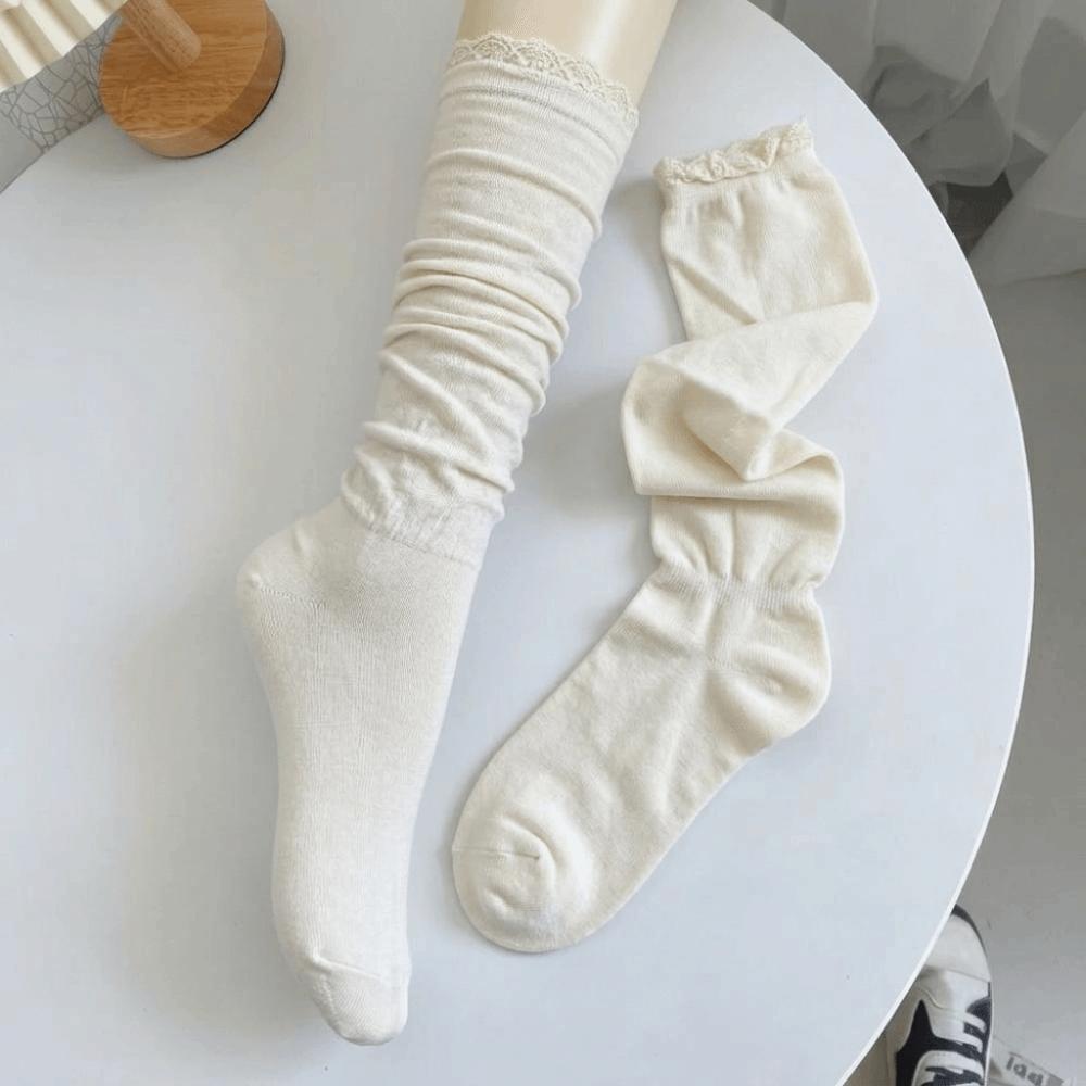 1 Pair Loose Thigh High Stockings Thin Ballet Hosiery Sweet Lolita Socks for Women