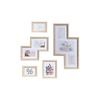 Wall Photo Frame DKD Home Decor Urban Crystal Natural Multicolor MDF Wood (40x1.5x50cm)