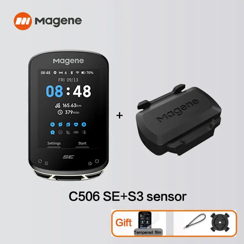 Велокомпьютер Magene C506 SE с GPS, Навигацией, WiFi, Спидометром, Цифровым Секундомером, 2.4-дюймовым Одометром, Bluetooth, Ant+, Для Помещений