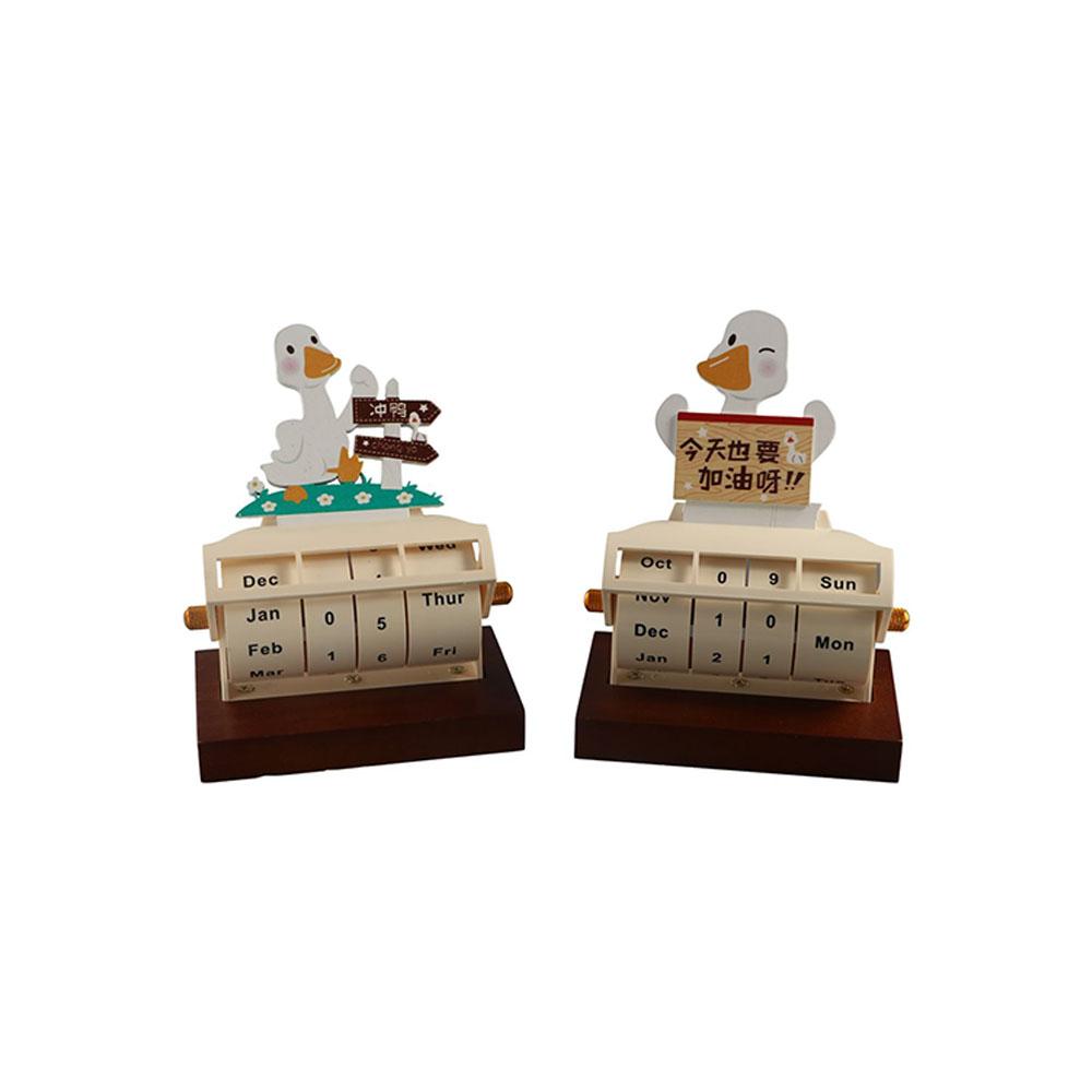 Миниатюрное художественное украшение Вращающийся настольный календарь Настольные украшения Вечный календарь дат Спальня