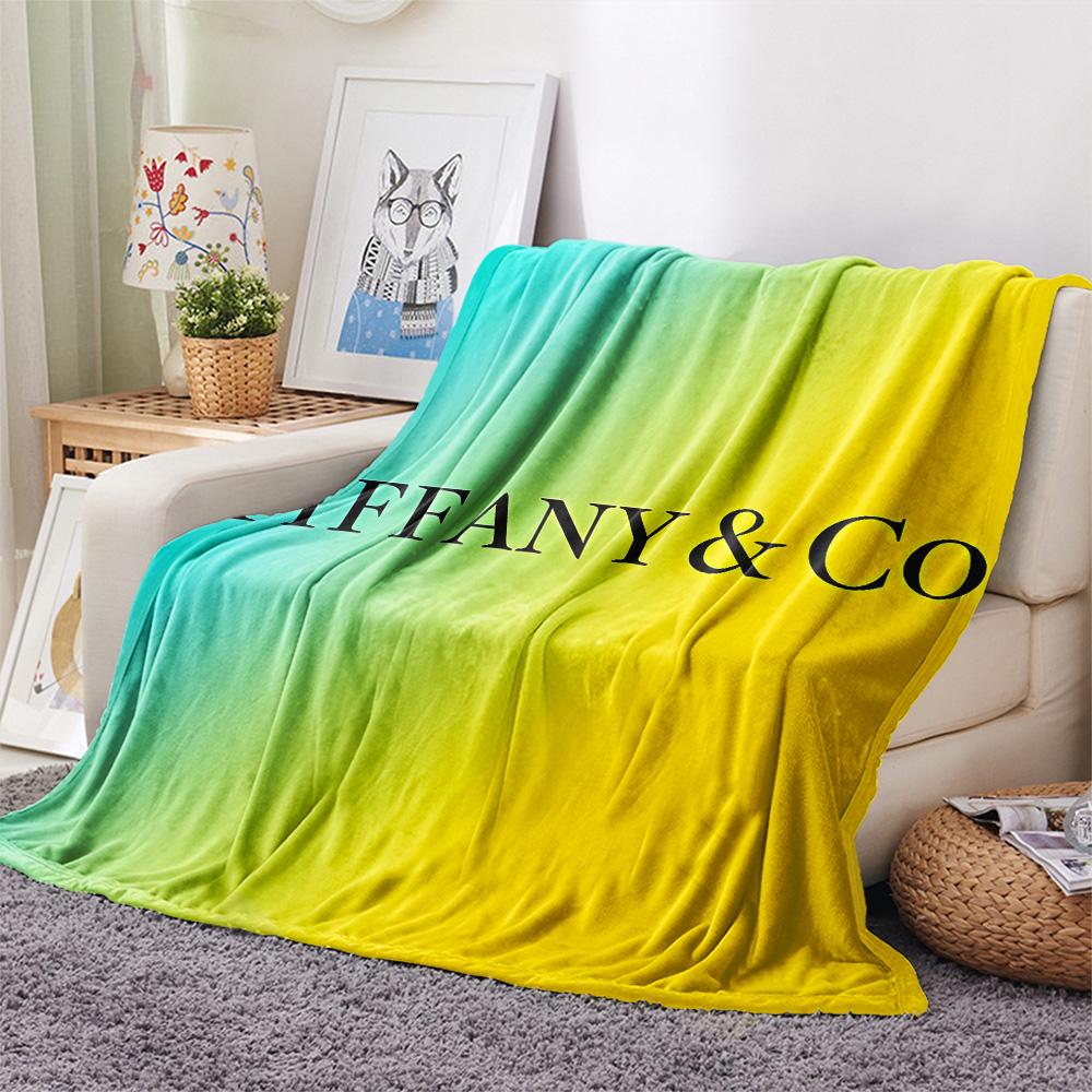 Tiffany printing Flannel Blanket Bedroom Coverlet Sofa Camping Warm blanket Gifts for family and friends(MJ082)