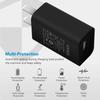 Универсальный USB-адаптер питания 5V1A для настенной розетки, быстрая зарядка для Samsung iPhone 16 15 Pro Max XR XS X Plus iPad, дорожный адаптер, штепсель США