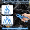 6Pcs Nylon Hose Clamp Durable Hose Pinch Off Pliers Line Clamp Pliers for Automotive Flexible Hoses Brake Coolant and Fuel Lines