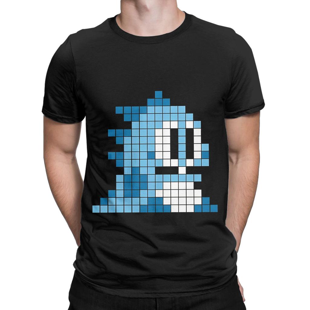 Bubble bobble pixel art Funny Graphic 100 Cotton TShirt Bubble Bobble Tees Tops For Unisex