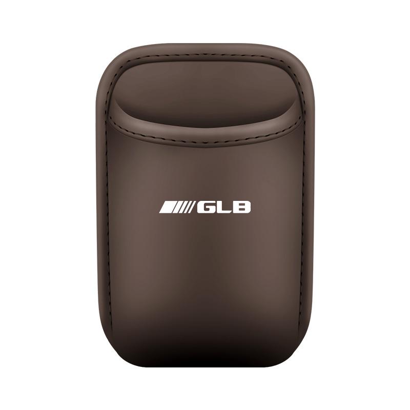 BQAZ9 Leather Car Cup Holder Storage Box Organizer Tray Multi Function Interior Container for Mercedes Benz GLB Accessories
