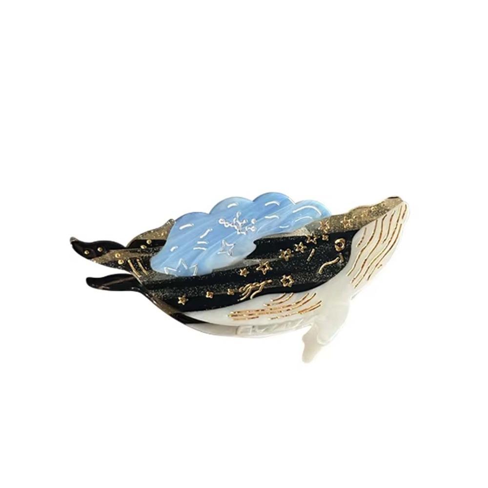 Sweet Sperm Whale Shark Clip Acetic Acid Animal Hair Clip Work Acetate Fish Hair Claw  Friends