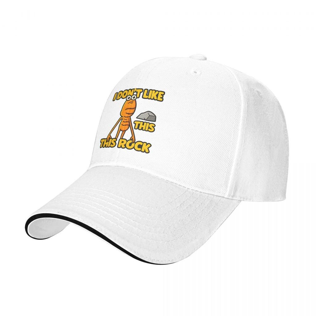 Baseball Caps Funny Marcus The Worm I Don't Like This Rock Meme Trending Customized FeUnisex Unisex Casual Summer Hats