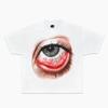 Свободная унисекс футболка с графическим принтом SLEEZY EYES