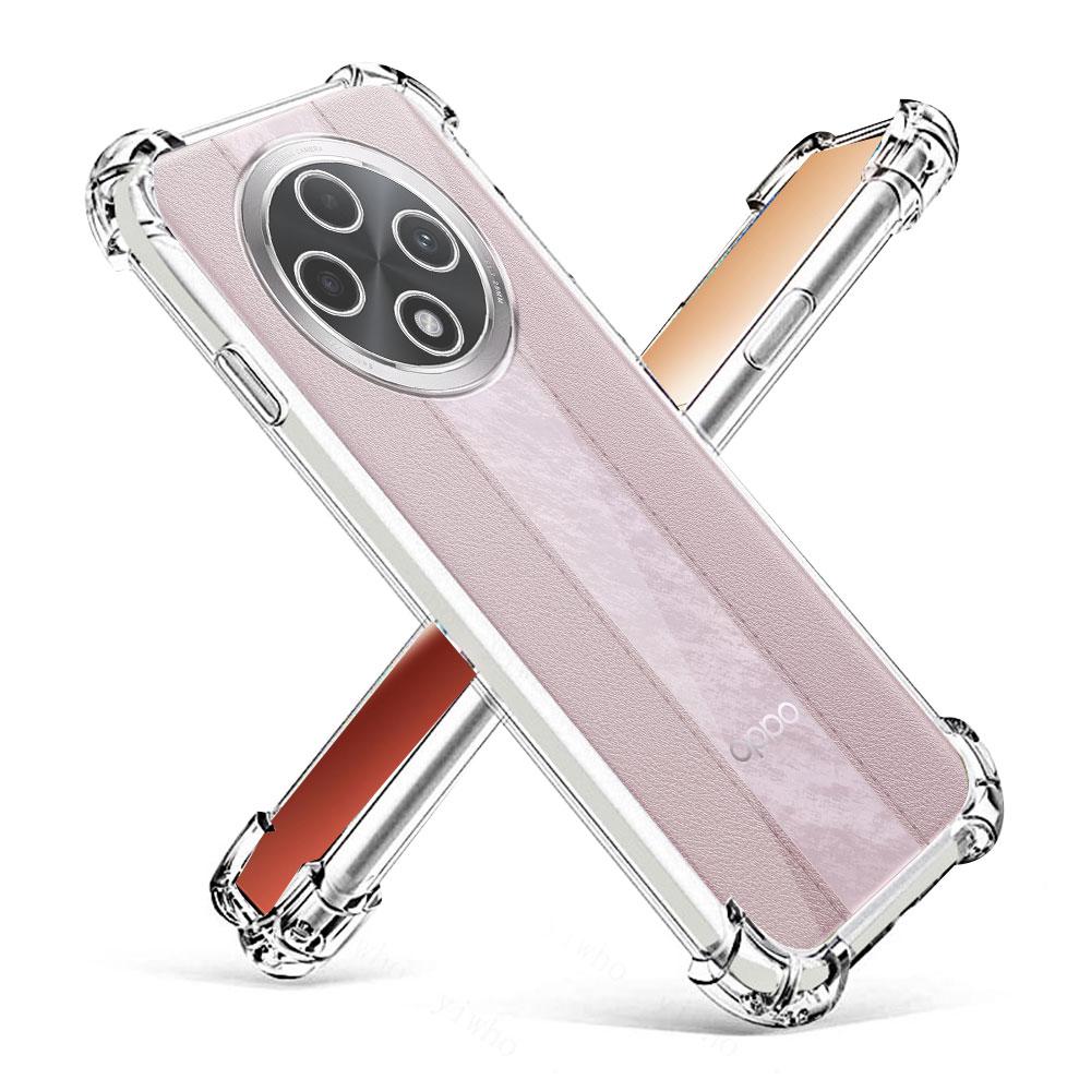 Для Oppo A3 Pro 5G 7050 Чехол Прозрачный Противоударный Силиконовый Мягкий Чехол для Телефона Для OPPO A3 Pro A3Pro 5G 6.7" PJY110 Защитная Задняя Крышка