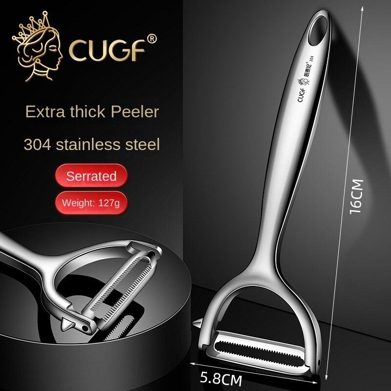1 шт., овощечистка из нержавеющей стали, бытовая картофелечистка, овощечистка для очистки овощей, строгальный станок для дыни