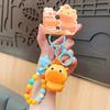 Bag Charm Lulu Doll Keychain Cute Expression Cartoon Phone Chain Creative Capybara Key Ring  Kids