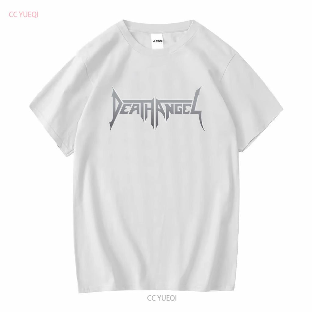 DEATH ANGEL Серая футболка с логотипом Новая S M XL 2XL с длинным или коротким рукавом винтажная стираная повседневная топ для повседневной носки дышащий