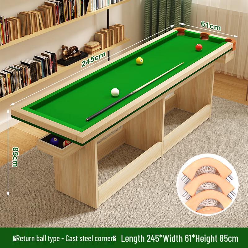 Beirong 2.45m Home Training Pool Table with Auto Ball Return