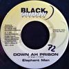 7-дюймовая пластинка ELEPHANT MAN - Down Ah Prison BD104 Black Shadow Re 2007 Ямайка Регги, Ска и Даб Б/У