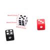 50Pcs Plastic White/Black/Red Decider Acrylic Entertainment Tool Board Playing Game Gaming Drinking Dice Dices