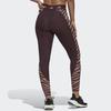 adidas Спортивные брюки женские бордовые умеренные IB3607