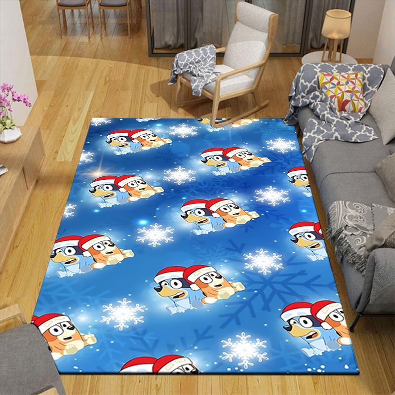 1Pc Christmas Penguin Rug Office Carpet Indoor Outdoor Doormat Nonslip Soft Living Room Christmas Halloween Gift D92237