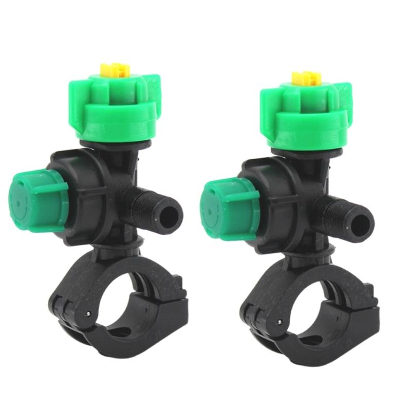 2pcs High Efficiency Garden Irrigation Sprays Head with 6 Pin Clamps Fitting for Wide Coverage Sprays