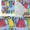 2D FLAT PRINTING 2pcs Curtains (Without Rod) Colorful Laundry Day Popular Minimalist Curtains Machine Washable Fabric Curtains