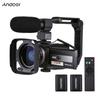 Andoer 4K 60FPS Ultra HD Digital Video Camera DV Camcorder 48MP 16X Zoom 3-inch Rotatable LCD Touch