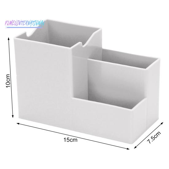 Многофункциональный настольный держатель для ручек, канцелярские принадлежности, инструменты для макияжа, органайзер, сплошной цвет, пластиковая коробка, настольный держатель для мобильного телефона, офисные, школьные принадлежности