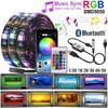 0.5M-5M 5050 RGB Light with USB Bluetooth APP Control or 44 Key Remote Control Strip Light USB TV Backlight Strip