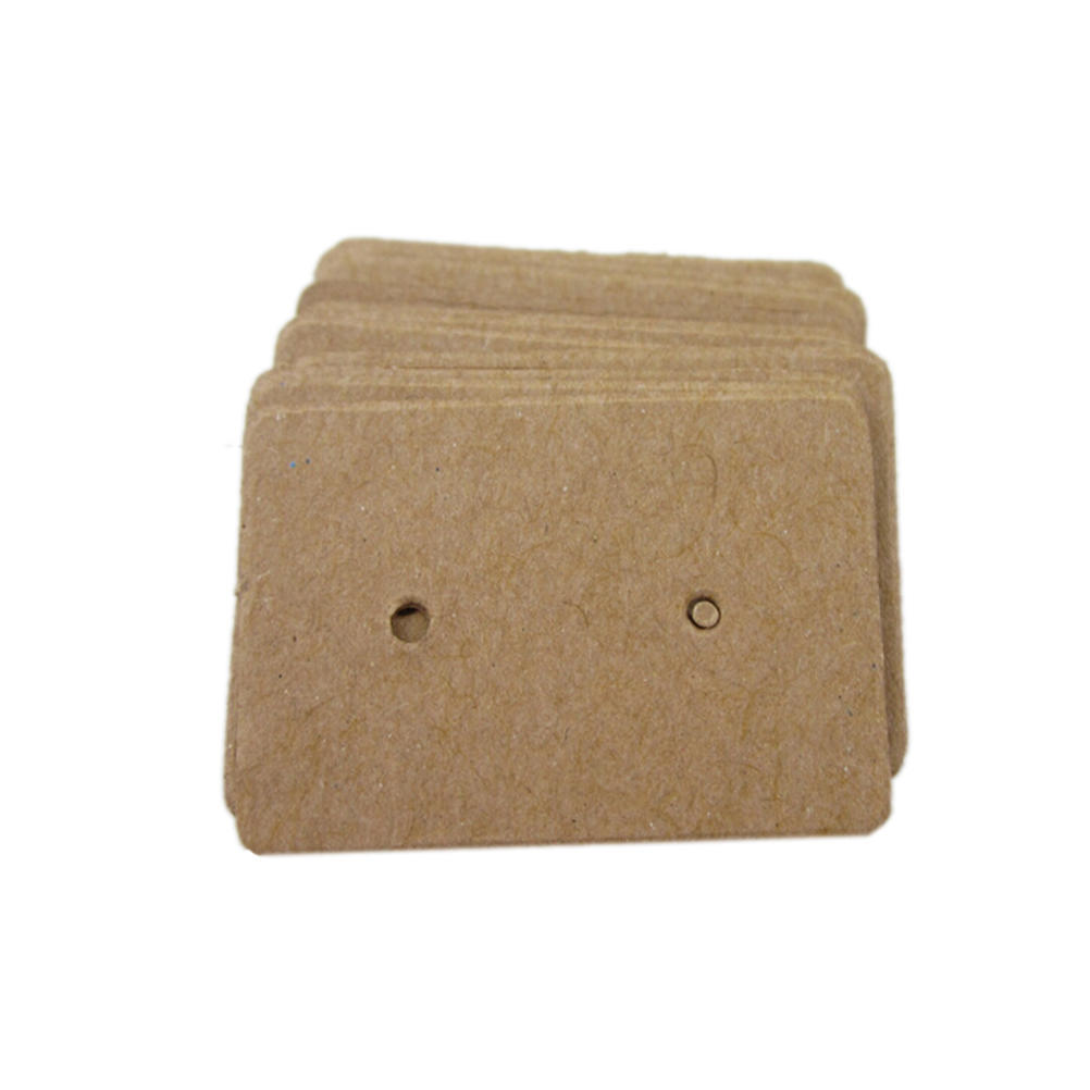 100 шт профессиональный тип серьги-гвоздики держатель дисплея повесить крафт-карты бумага