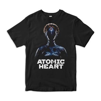 Футболка с изображением роботов-близнецов из Atomic Heart, 100% хлопок, мужская, женская, все размеры (ATO-96612)