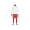 Nike Logo Print Round Neck Long Sleeve Sweatshirt Men sweatshirt White DX6515-100