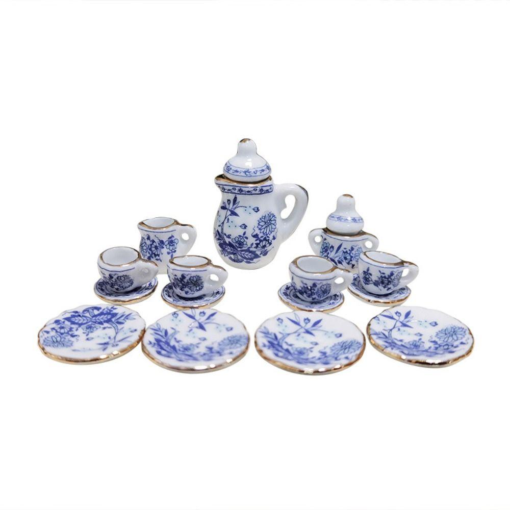 Керамика 1:12 миниатюрных фарфоровых чашек для кукольного домика, декор для кукольного домика на 1 персону:12 1:8 1:6 кукольный домик