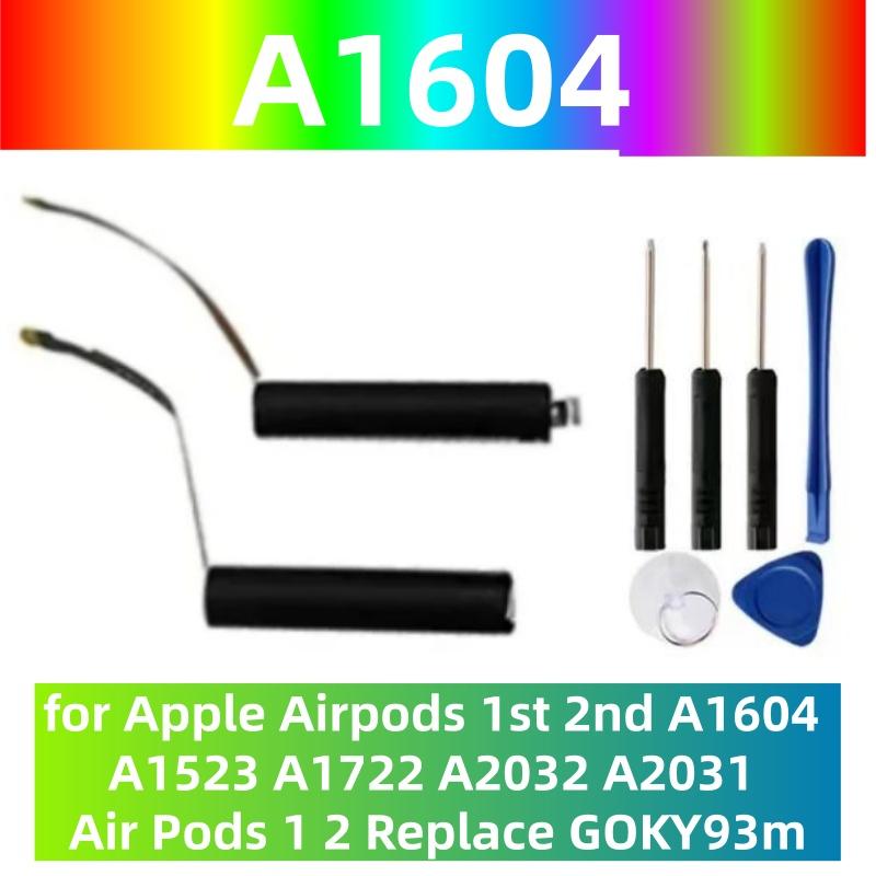 Новая батарея для Airpods 1-го 2-го A1604 A1602 A1523 A1722 A2032 A2031 Air Pods 1 2 Беспроводные наушники Зарядный кейс Коробка A1596