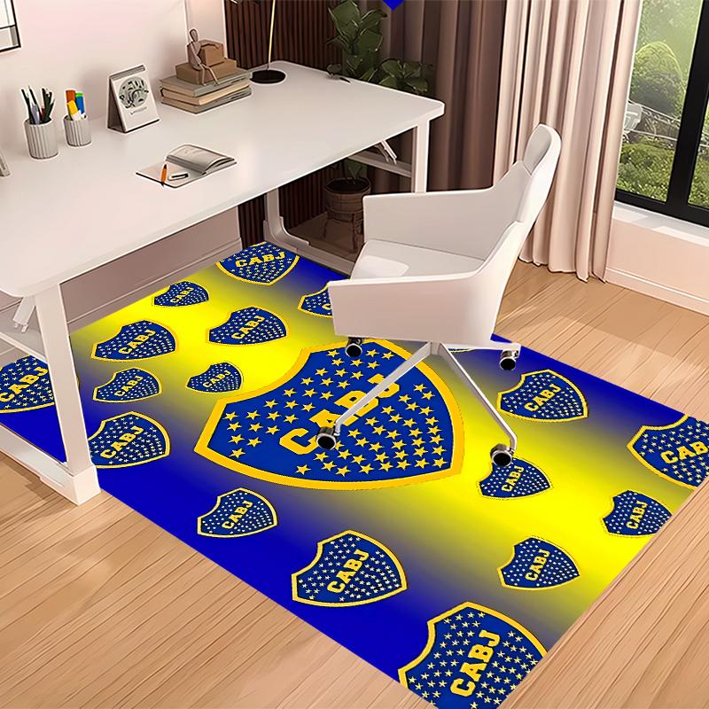 Club Atlético Boca Juniors Printed Absorbent Washable Carpet, Non-Slip Bathroom Mats, Kitchen Rugs, Yoga Mat,Living Room Entrance, Camping Picnic Rugs