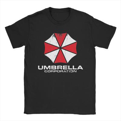 Футболка Umbrella Corporation Residents Evils Хлопковая футболка с круглым вырезом и коротким рукавом Идея для подарка Одежда