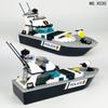 X030 Шторм Патрульный катер на море Детский конструктор из мелких деталей Игрушка Большой катер Фигурка