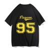 Nayeon New Men's and Women's T-shirt Breathable and Loose Solid Color Simple Short-Sleeved T-shirt Fashion Hip Hop Short Sleeve
