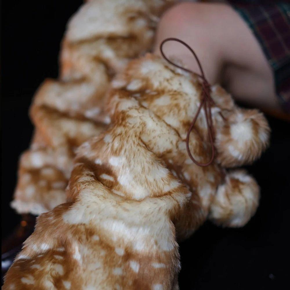 Костюм для выступления, меховые сапоги с оленями, носки, гетры, защита для ушей, кружевная зимняя шапка