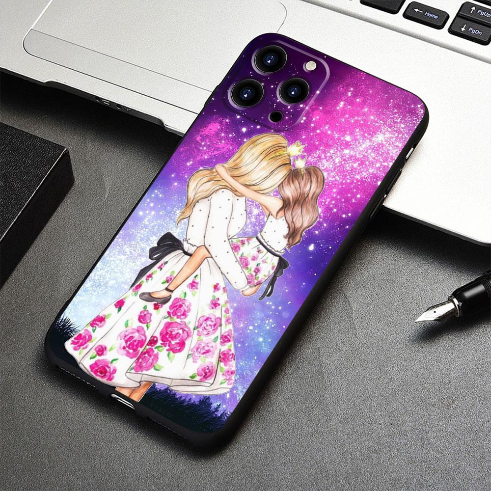 Для iPhone 8 Plus 13 Pro Max 14 XR 12 XS 7 11 X SE2 5S Mini SE2022 6S 5 SE чехол женский модный для девочек супер мама ребенок ТПУ