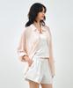 MONGDOL Tencel See-Through Loose Fit Shirt Light Pink Mdsh019Lpink