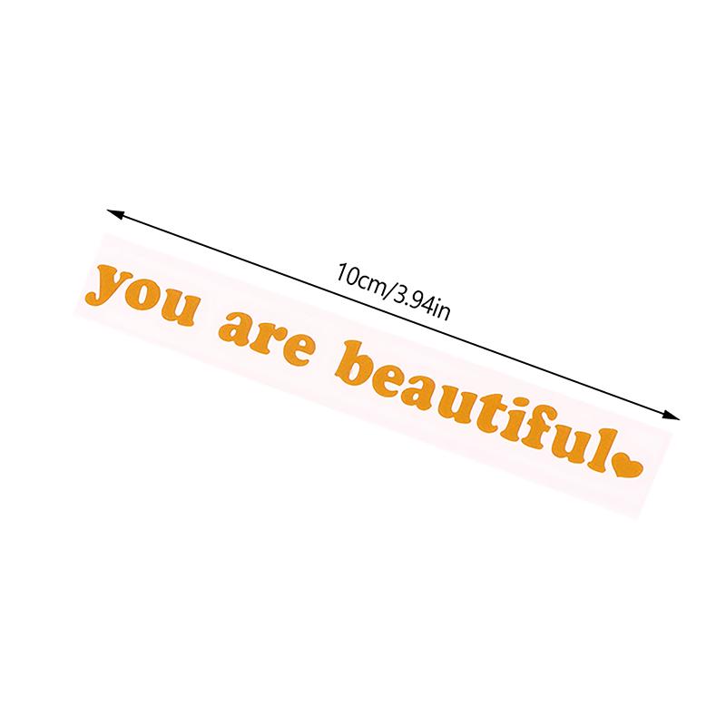 Наклейки на автомобиль You Are Beautiful Декор интерьера Наклейки на зеркало заднего вида Креативные спортивные виниловые наклейки из ПВХ
