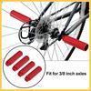BULLSPANN 2 пары 100x28 мм Универсальная задняя подножка из алюминиевого сплава для и велосипедов, 3/8 дюйма, Красный, BMX, MTB,