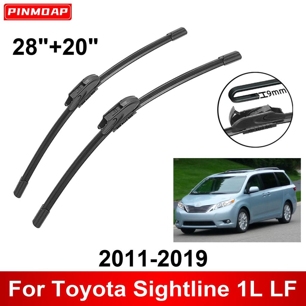 Автомобильный стеклоочиститель для Toyota Sightline 1L LF 2011-2019 28" + 20" Передние задние щетки стеклоочистителя щетки резаки аксессуары 2011 2012 2013 2014