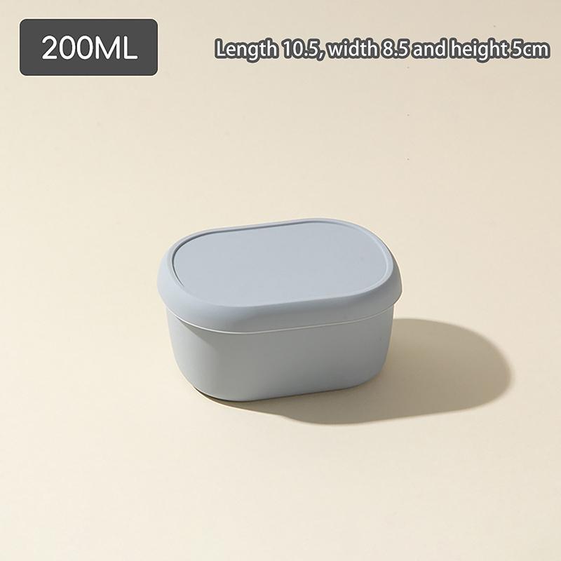 200/300/600 мл Силиконовые ланч-боксы бенто Контейнер для обеда Герметичный контейнер для обеда, Не содержит БФА, Можно мыть в посудомоечной машине